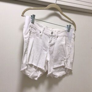 Womens Jessica Simpson Side Panel Destructed Maternity Shorts